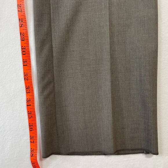 Alvin Valley Auslander Pant Size 10 Gray Straight Leg Wool Stretch Side Zip - Picture 9 of 16